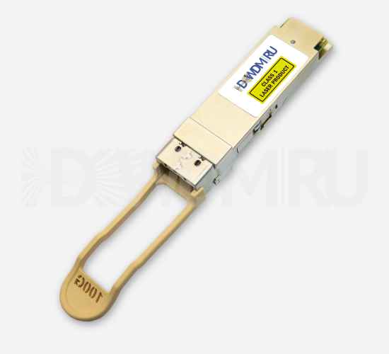 Оптический QSFP28 модуль многомодовый 100Гб/с, SR4, 850нм, OM4, 100 м, DDM - ДВДМ.РУ (DSO-21-1D)