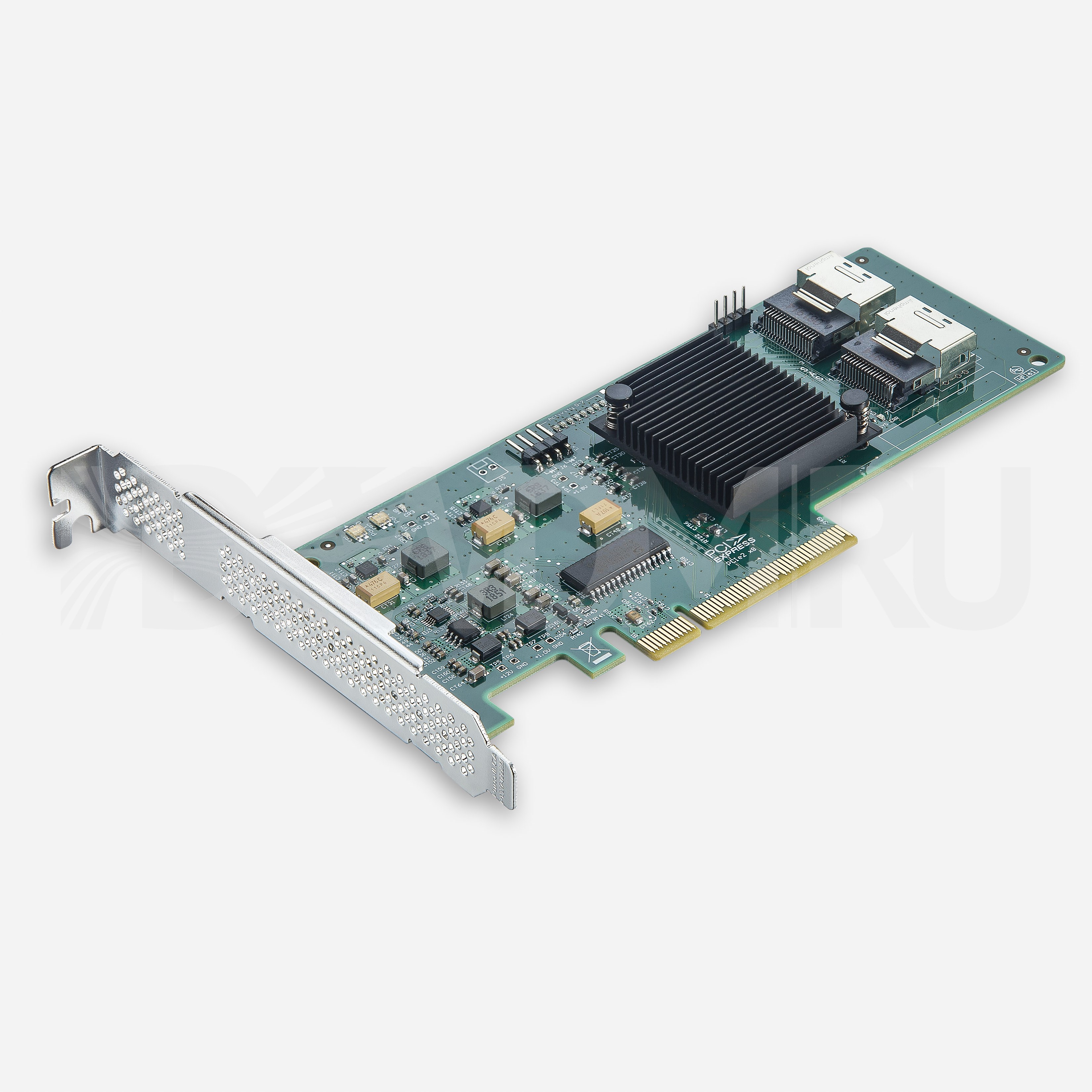 HBA-адаптер, 2 порта SFF-8087, LSI SAS 2008 Сontroller, PCIe 2.0 X8 - ДВДМ.РУ (DSO-Z-6G2SF7-2008-X20-8)